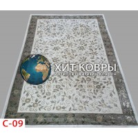 Тибетский ковер Ручная работа 150 линий С-09 Бежевый-крем